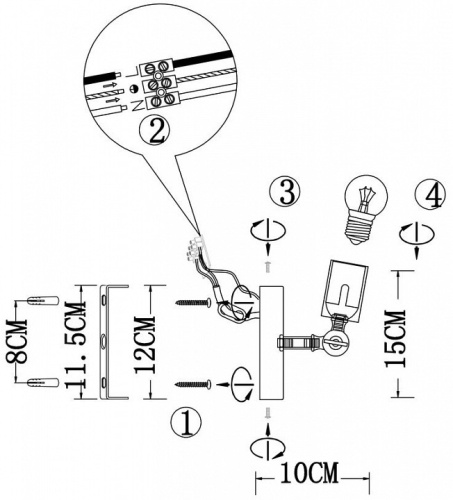 Бра EVOLUCE Ano SL419.401.01 в Белово фото 9