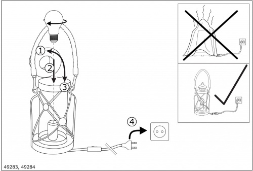 Настольная лампа декоративная Eglo Bradford 49284 в Нижнем Новгороде фото 2