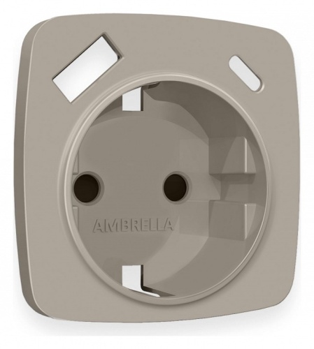 Накладка для розетки с заземлением и со шторками и 2хUSB type A и C Ambrella Volt OMEGA OP3700 в Нижнем Новгороде