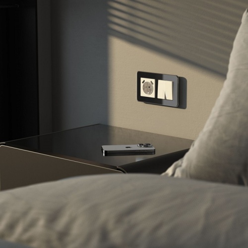 Рамка на 2 поста Werkel Elite (черный, стекло) W0022448 в Нижнем Новгороде фото 2