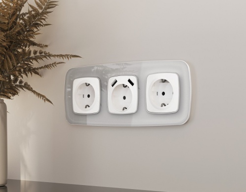 Накладка для розетки с заземлением Ambrella Volt OMEGA OP1260 в Нижнем Новгороде фото 2