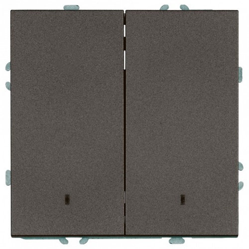 Выключатель двухклавишный с подсветкой без рамки Stekker Эмили 49916 в Нижнем Новгороде