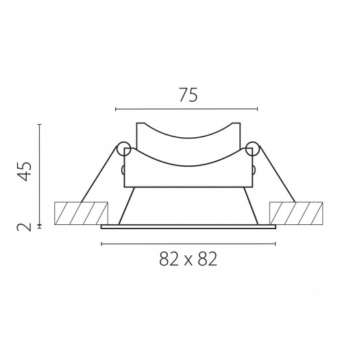 Рамка на 1 светильник Lightstar Piano 12926 в Нижнем Новгороде фото 2