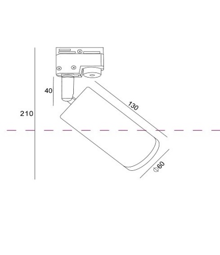 Светильник на штанге Maytoni Focus TR004-1-GU10-G в Слободском фото 3