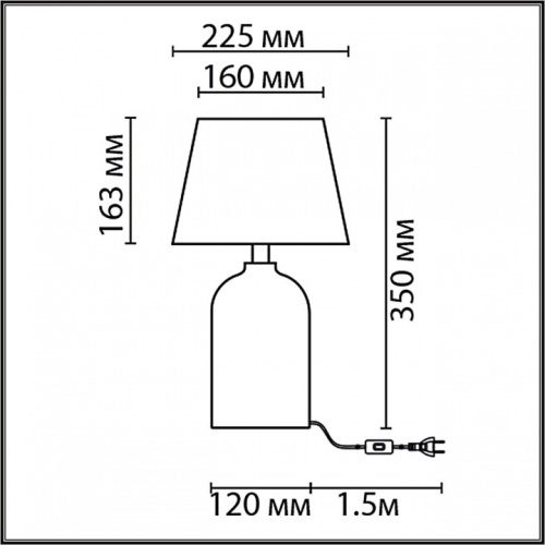 Настольная лампа декоративная Lumion Fanna 8216/1T в Нижнем Новгороде фото 4