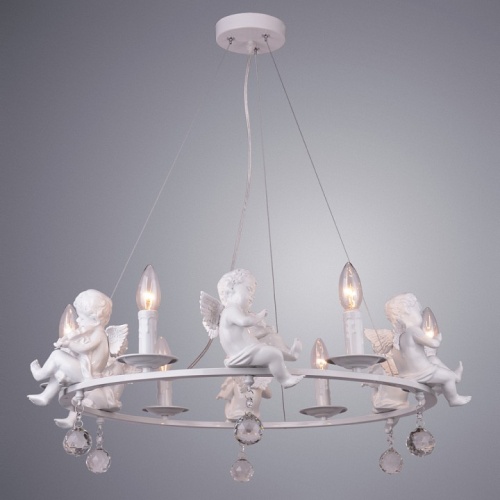 Подвесная люстра Arte Lamp Amur A4288LM-6WH в Нижнем Новгороде фото 2