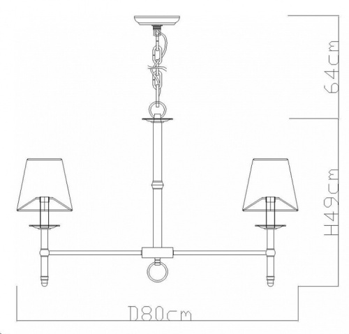 Подвесная люстра Divinare Candela 1162/01 LM-8 в Брянске фото 4