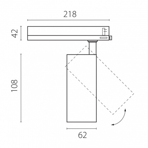 Светильник на штанге Lightstar Alta Base A5146TRIAC в Нижнем Новгороде фото 2