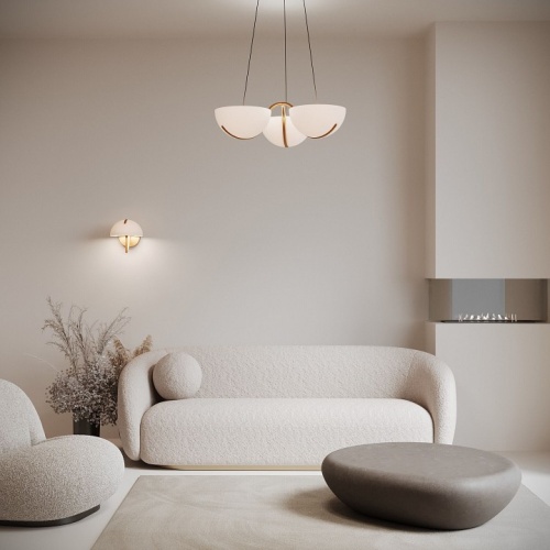 Подвесная люстра Eurosvet Emisfero 50083/3 LED золото в Нижнем Новгороде фото 4