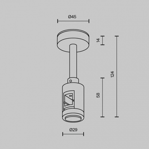 Подвес для трека Maytoni Accessories for tracks Flarity TRA156C-B1-BS в Краснокамске фото 2