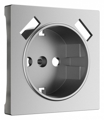 Накладка для розетки с заземлением и 2хUSB Werkel серебряный матовый W1179565 в Нижнем Новгороде