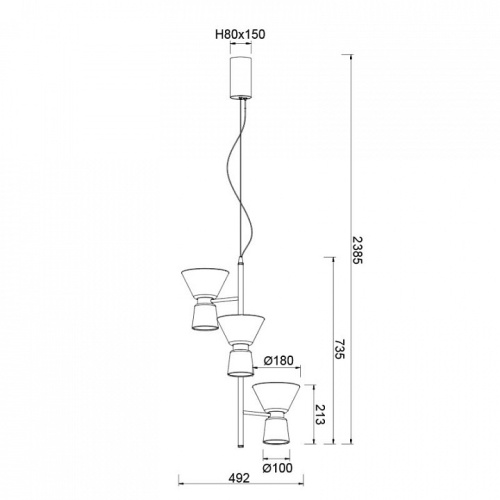 Подвесная люстра Mantra New York 9218 в Нижнем Новгороде фото 6