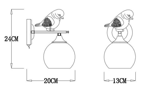 Бра Arte Lamp Gemelli A2150AP-1WG в Тюмени фото 3