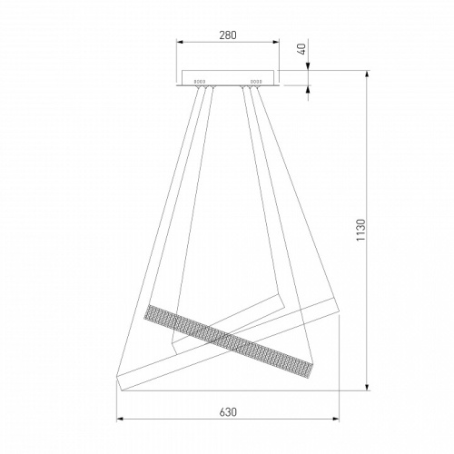 Подвесной светильник Eurosvet Posh 90176/3 хром 80W в Ермолино фото 4