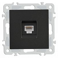 Розетка Ethernet RJ-45 без рамки Arte Milano am-206 206.45-1.black в Нижнем Новгороде