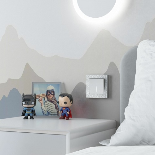 Выключатель одноклавишный с подсветкой без рамки Werkel белый матовый W1110161 в Нижнем Новгороде фото 2