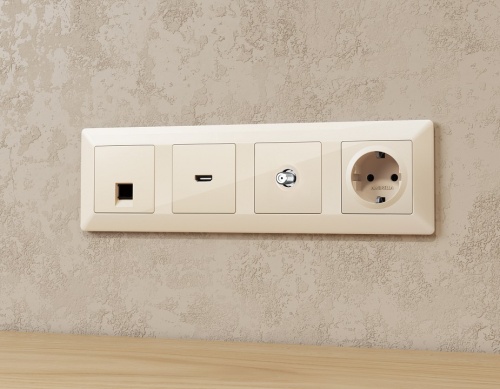 ТВ-розетка без рамки Ambrella Volt ALFA MA313050 в Нижнем Новгороде фото 2