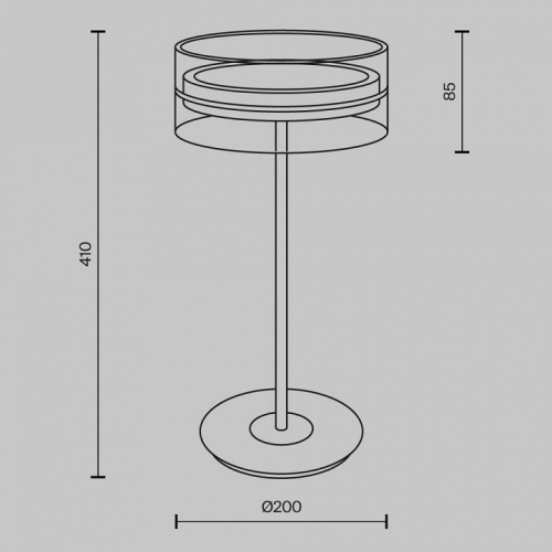 Настольная лампа декоративная Maytoni Dress code MOD348TL-L14BBS3K в Лукоянове фото 3