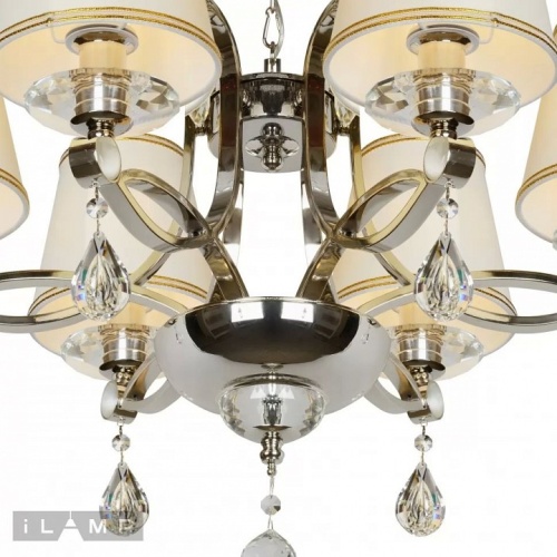 Подвесная люстра iLamp Centro P7505-6 nic в Нижнем Новгороде фото 3