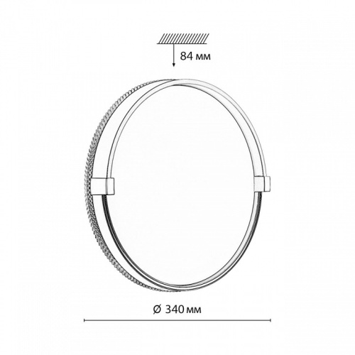 Накладной светильник Sonex Olidi Black 7647/CL в Дзержинске фото 4