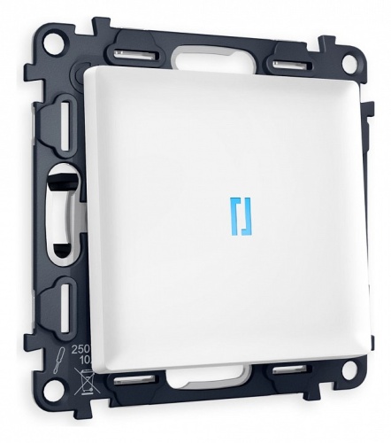 Выключатель проходной одноклавишный с подсветкой Ambrella Volt ALFA MA122040 в Нижнем Новгороде