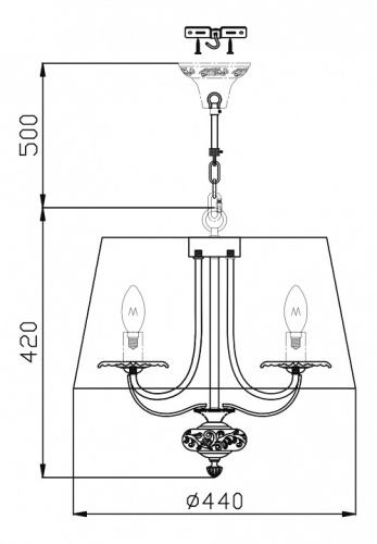 Подвесной светильник Maytoni Olivia ARM326-33-W в Ермолино фото 2