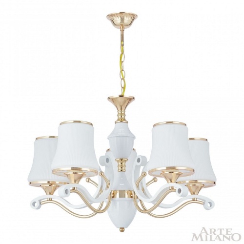 Подвесная люстра Arte Milano Florentia-3987 303987/5 Wh/Gd в Нижнем Новгороде фото 9
