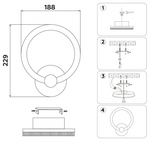 Бра Ambrella Light FA FA3849 в Нижнем Новгороде фото 5