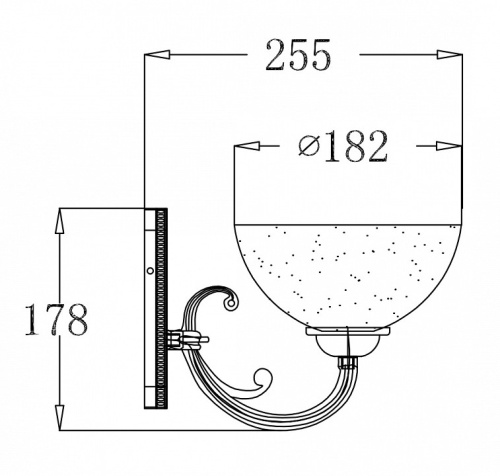 Бра Freya Herbert FR2012-WL-01-BZ в Нижнем Новгороде фото 2