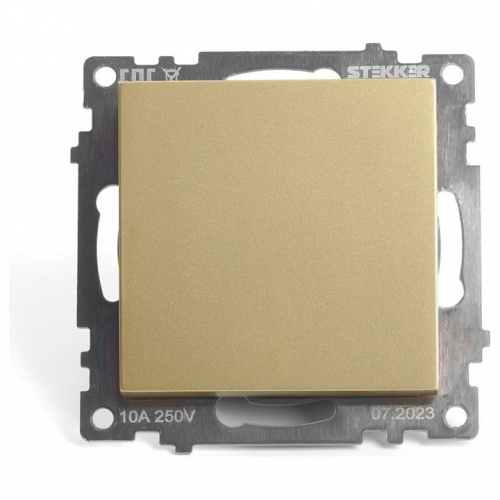 Переключатель перекрестный одноклавишный без рамки Stekker Катрин 49221 в Нижнем Новгороде