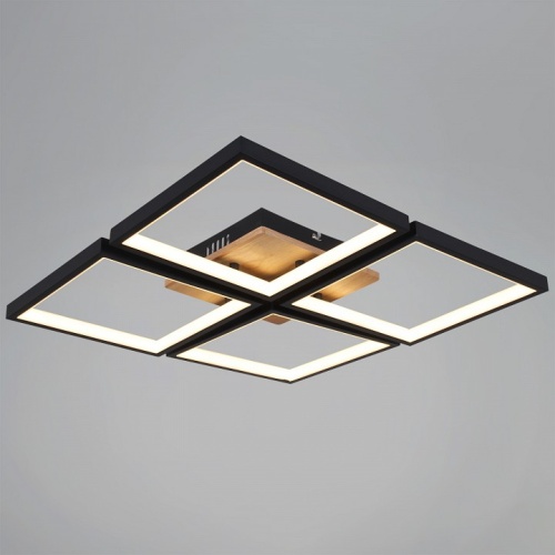 Потолочная люстра 78560-0.3-04 BK+WOOD в Нижнем Новгороде