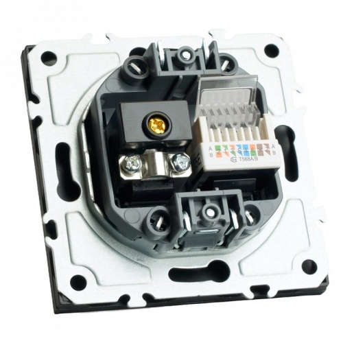 ТВ-розетка и розетка Ethernet RJ-45 без рамки Stekker Эмили 49846 в Нижнем Новгороде фото 3