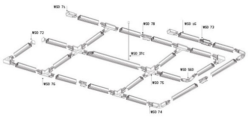 Подвес для трека Italline WSO WSO 37C chrome в Соколе фото 3