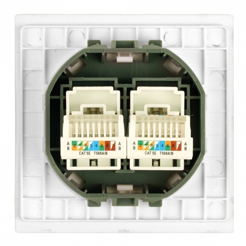 Розетка двойная Ethernet RJ-45 без рамки Stekker Мия 50437 в Нижнем Новгороде фото 5