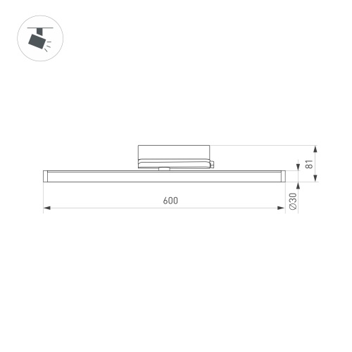 Светильник LGD-TUBE-TURN-4TR-L600-20W Day4000 (BK, 180 deg, 230V) (Arlight, IP20 Металл, 3 года) в Новочеркасске фото 4