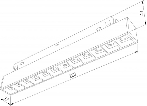 Встраиваемый светильник Elektrostandard Slim Magnetic a064529 в Нижнем Новгороде фото 2