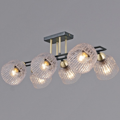 Люстра на штанге ILLUMICO  IL0794-6SQ-25BKAB ELITE в Нижнем Новгороде