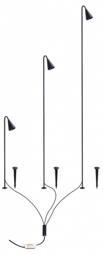 Наземный низкий светильник Arte Lamp MULIPHEIN A1084PA-3BK в Нижнем Новгороде