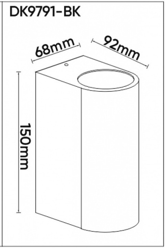 Накладной светильник Denkirs Narvik DK9791-BK в Нижнем Новгороде фото 2