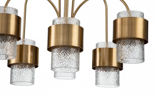 Подвесная люстра Indigo Eleganza 12019/A/6P Brass в Нижнем Новгороде фото 2