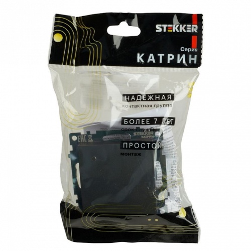 Переключатель одноклавишный без рамки Stekker Катрин 49412 в Нижнем Новгороде фото 9