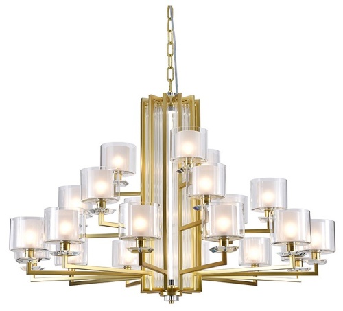 Подвесная люстра Newport ALEXANDRA 4412+6+3/C mat.gold в Нижнем Новгороде