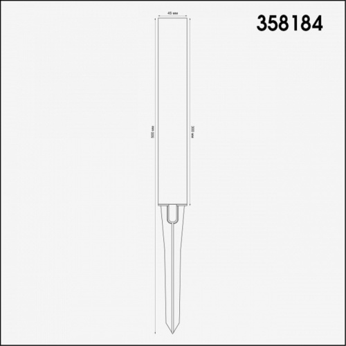 Наземный низкий светильник Novotech Nokta 358184 в Белово фото 2