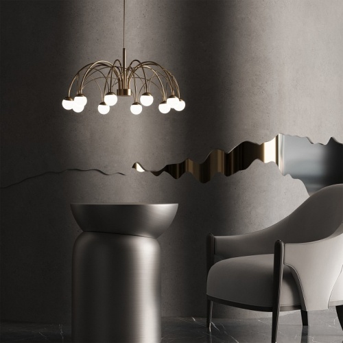 Люстра на штанге Eurosvet Ragno 90030/10 LED золото в Нижнем Новгороде фото 4