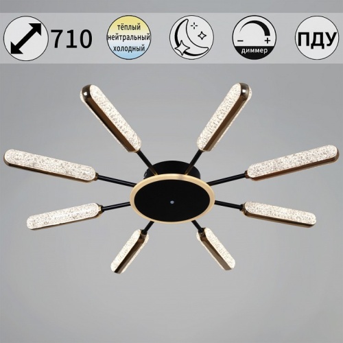 Потолочная люстра  08290-0.3-08 BK+GD в Нижнем Новгороде фото 5