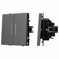 Выключатель проходной двухклавишный без рамки Arlight SWT 054269 в Нижнем Новгороде