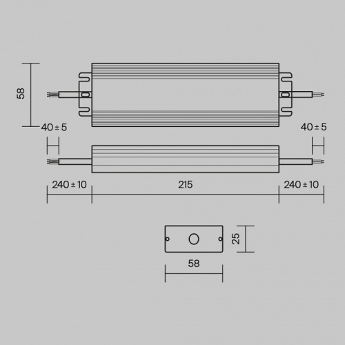 Блок питания с проводом Maytoni Power Supply Magnetic PSL008-100W-48V-IP67 в Чебоксарах фото 4