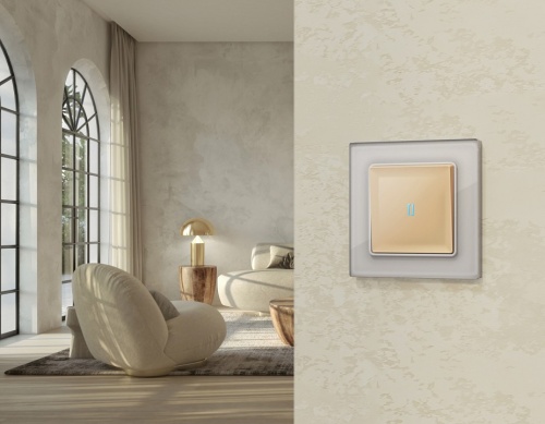 Выключатель самовозвратный одноклавишный с подсветкой, без рамки Ambrella Volt MA MA602060 в Нижнем Новгороде фото 3