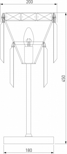 Настольная лампа декоративная Eurosvet Elegante 01136/1 хром/прозрачный хрусталь Strotskis в Нижнем Новгороде фото 4