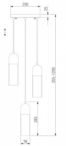 Подвесной светильник Eurosvet Airon 50180/3 в Белово фото 4